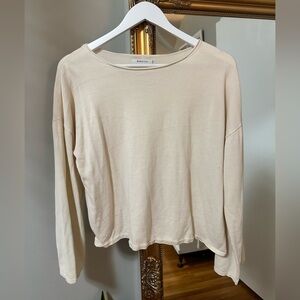 Babaton Beige Long Sleeve Top